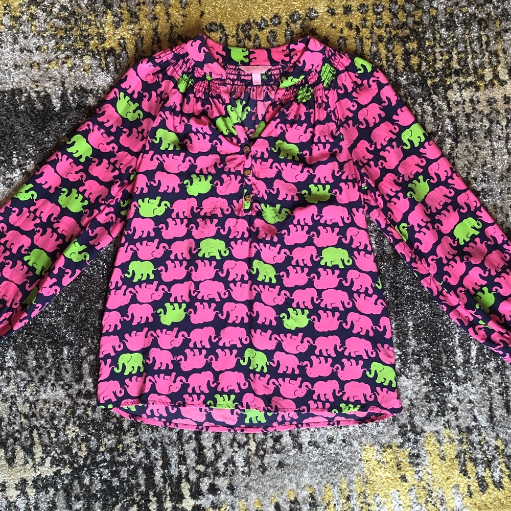 🐘💗 Lilly Pulitzer Elsa Elephant Top💗🐘